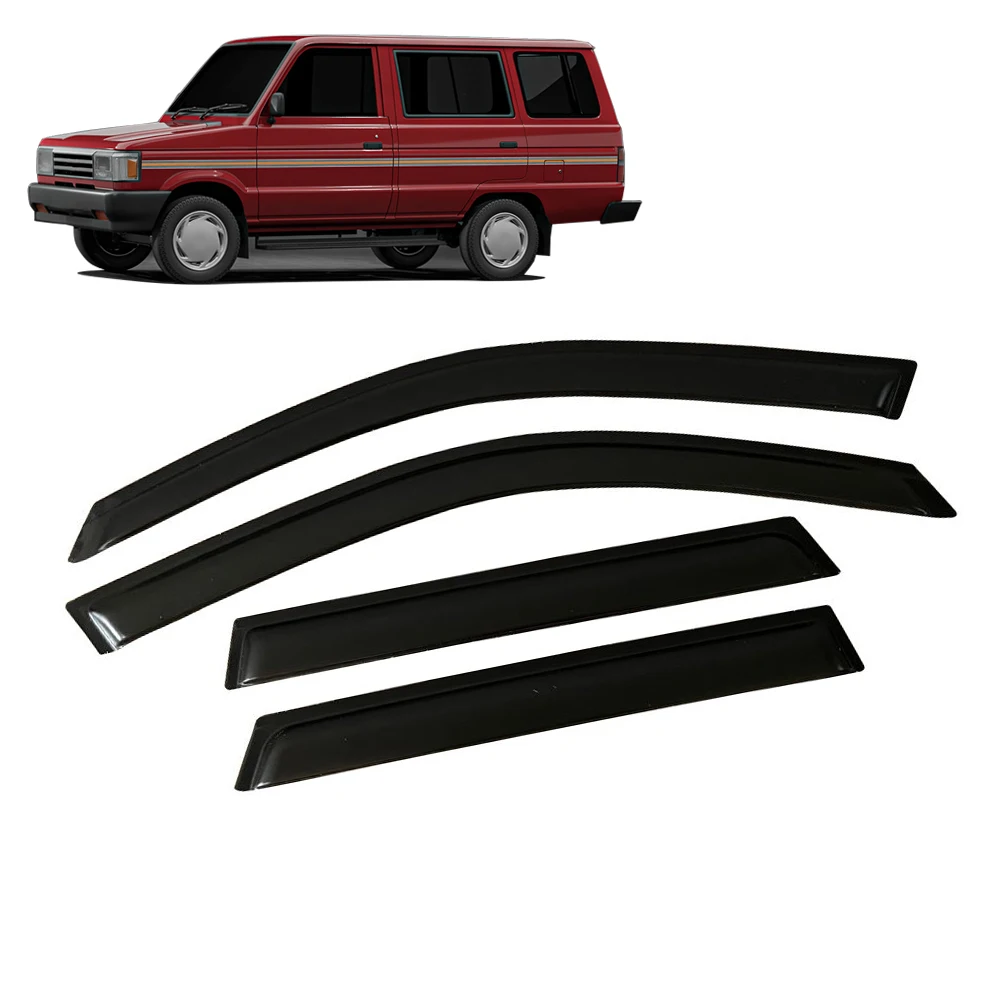 

Для TOYOTA KIJANG KF42 1987-1998 автомобильный козырек на боковое окно, защита от солнца и дождя, защитный козырек, защитная крышка, аксессуары для рамки