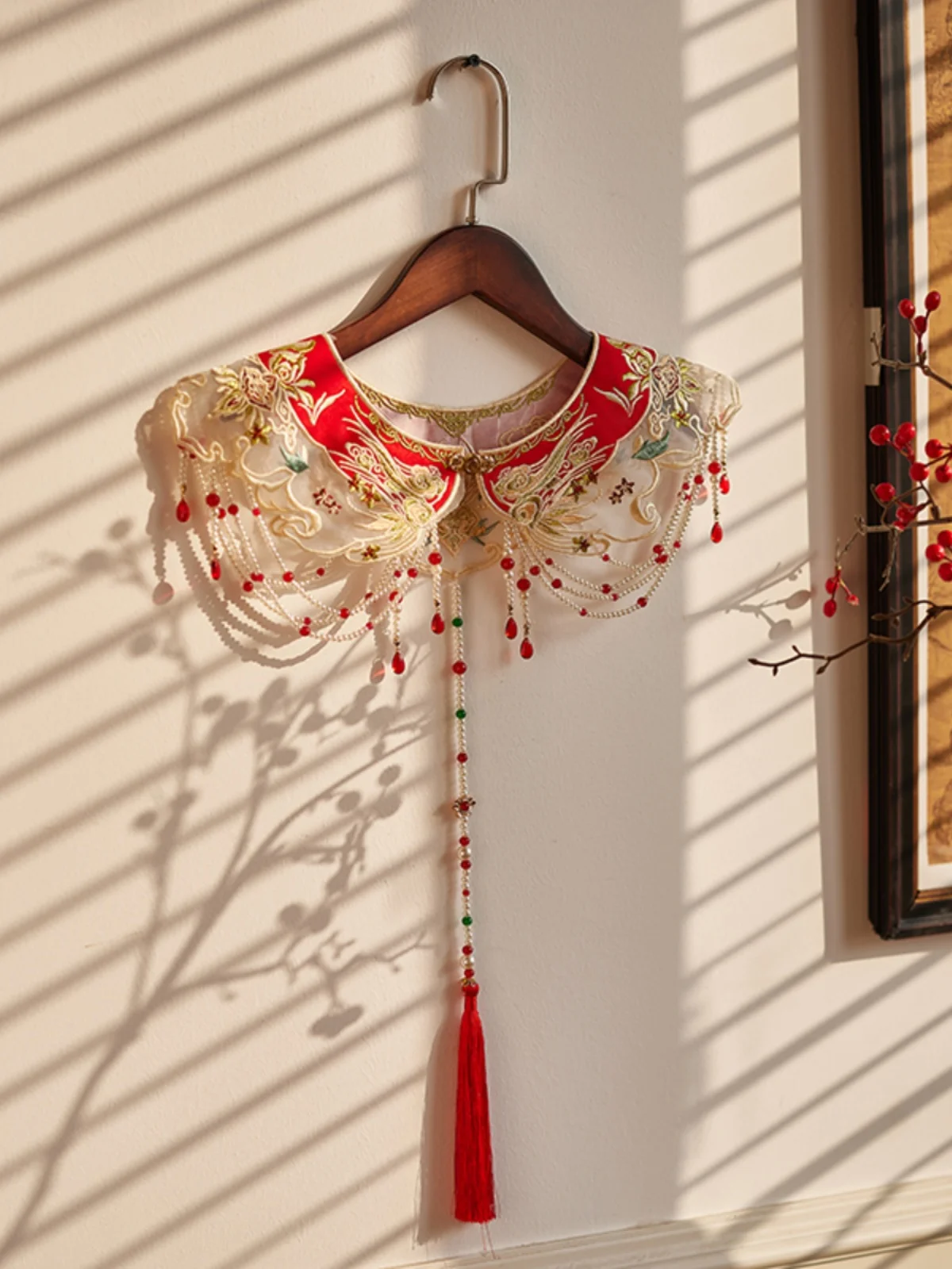 

Пальто ручной работы с жемчужными кисточками и воротником-облаком, винтажное, классическое, из полиэфирного волокна, универсальное, притягательное