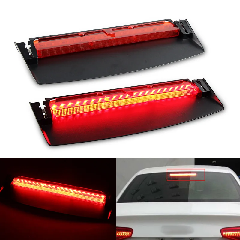 

Car LED Third Brake Lights Rear Parking Signal Lamp High Mount Warning Light 3RD Brake Taillight For Audi A4 Quattro S4 08-15