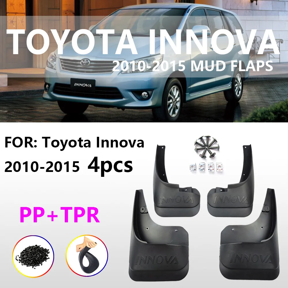 Guardabarros para Toyota INNOVA Inova 12, Años 10-15, Accesorios para Guardabarros Yeluhua