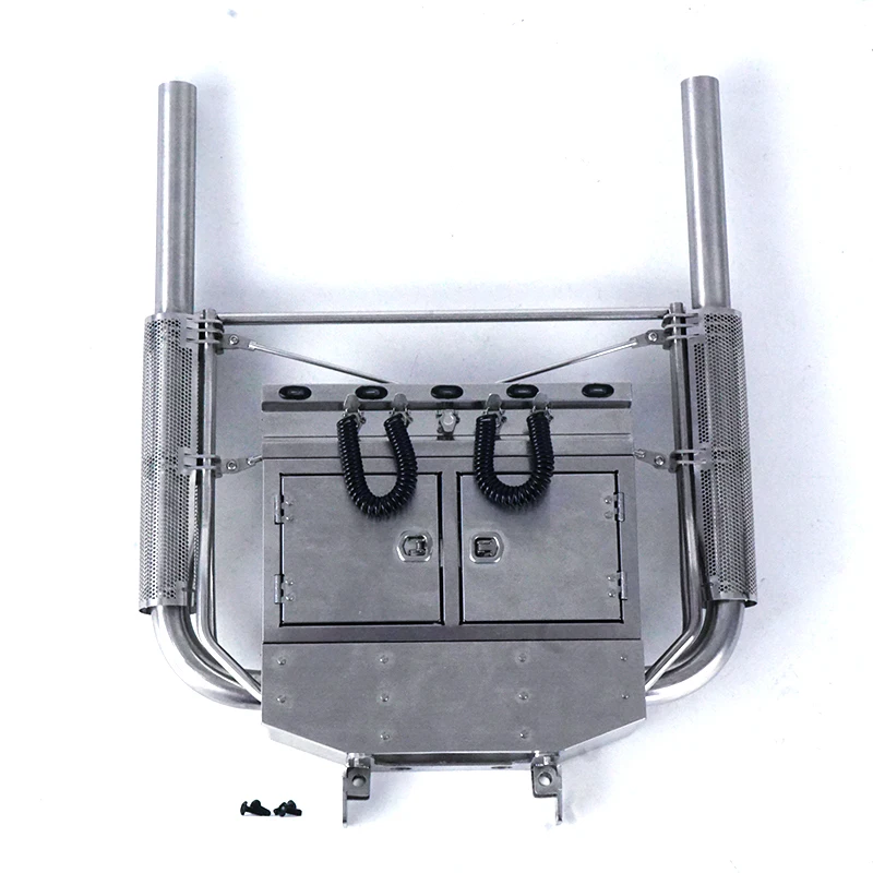 RC Lesu Metal Exhaust Pipe Toolbox Light For 1/14 Tractor Truck Tamiyaya Model Th18390-Smt2