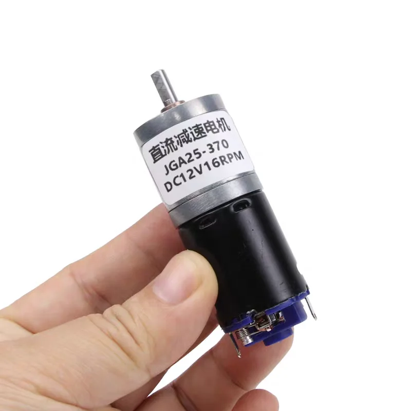 

JGA25-370 Gear Motor DC 6V 12V 24V Reduction Speed 12rpm To 1364rpm PWM Controller Forward Reverse Metal DIY Engine Boat