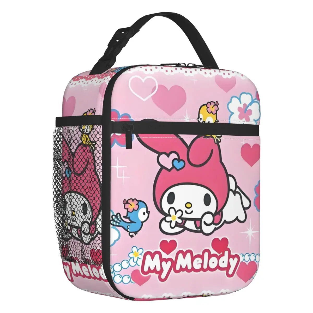 

Изолированная сумка для обеда с рисунком My Melody для женщин, многоразовая сумка-холодильник в стиле аниме Kawaii, термосумка для обеда, детская школьная сумка