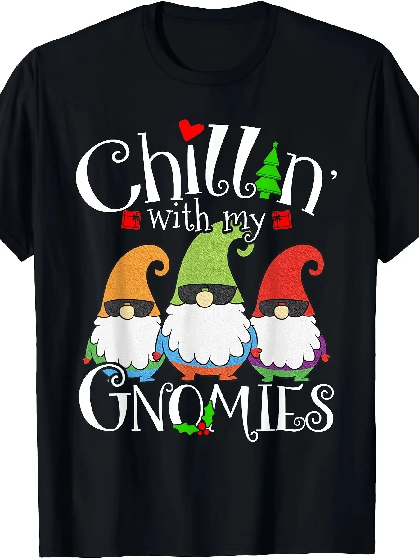Relax with My Little Gnome, camiseta navideña con gafas - 100% algodón 220g