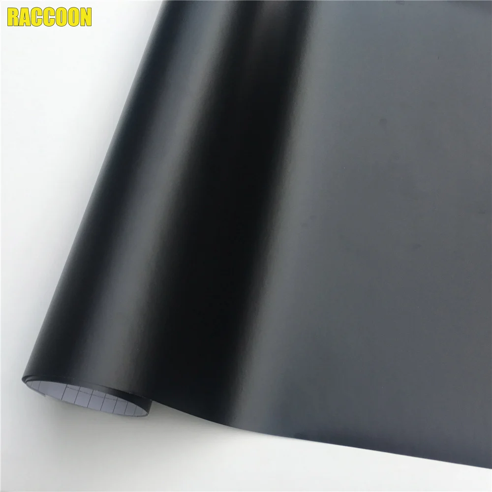 Premium Black Matte Vinyl Auto Self Adhesive Film Car Body Wrap Vehicle Foil Sticker Computer Decal Laptop Skin Air Bubble Free