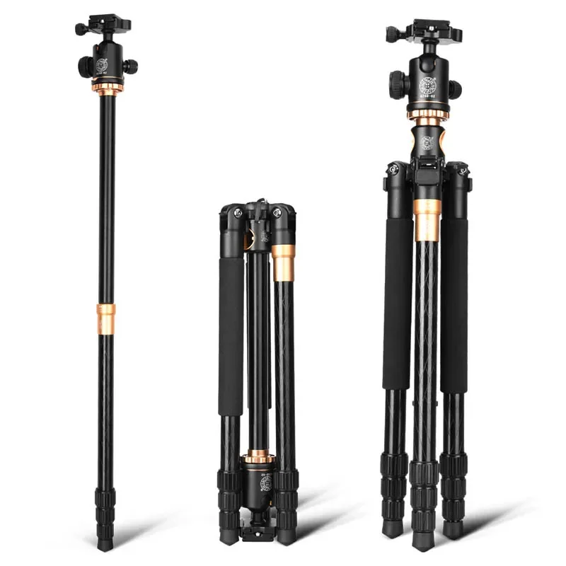 Q999H Camera Tripod 61 Inch Portable High Quality Multifunction Aluminium Tripod for Canon Nikon Sony SLR DSLR Camera Mount