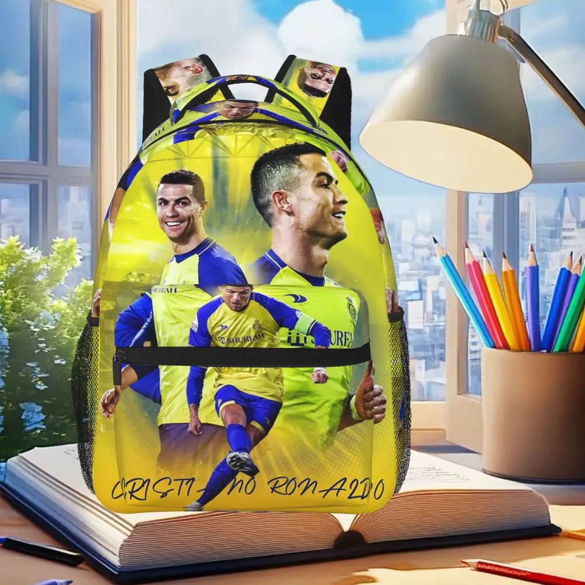 Cr 7 The Legend Of Goat Backpack Student Boys Girls BookBag Children School Bag Laptop Shoulder Bags for Men Women