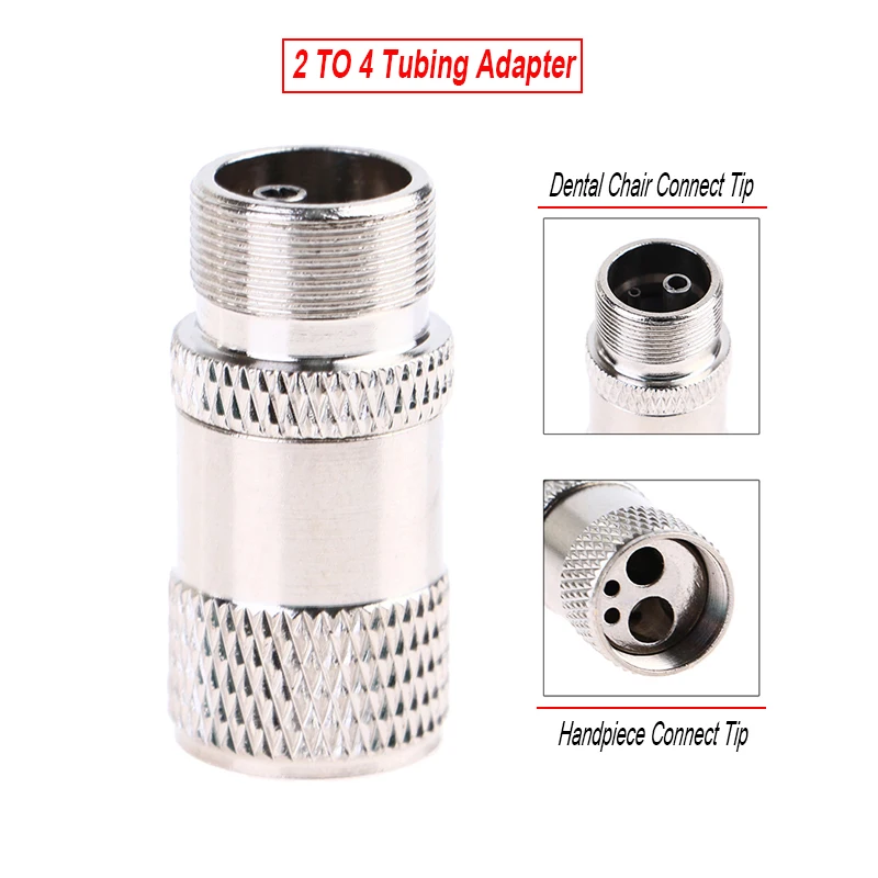 4 To 2 Holes 2 To 4 Holes Dental Turbine Handpiece Adapter Changer High Speed Handpiece Spare Parts Tools Dental Clinic Tools