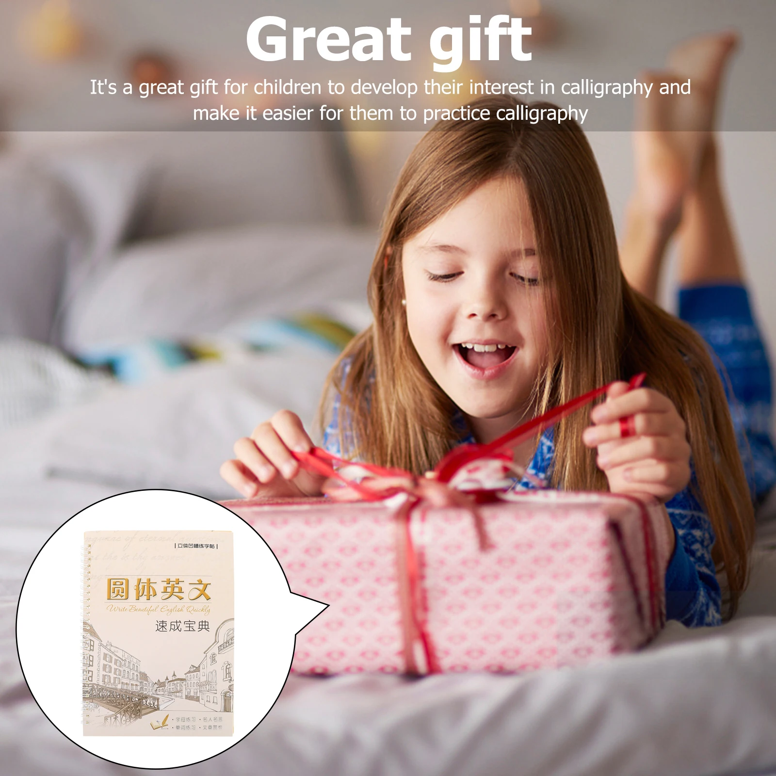 

2 Pcs Practice English Copybook Adults Word Writing Copperplate Italic Calligraphy