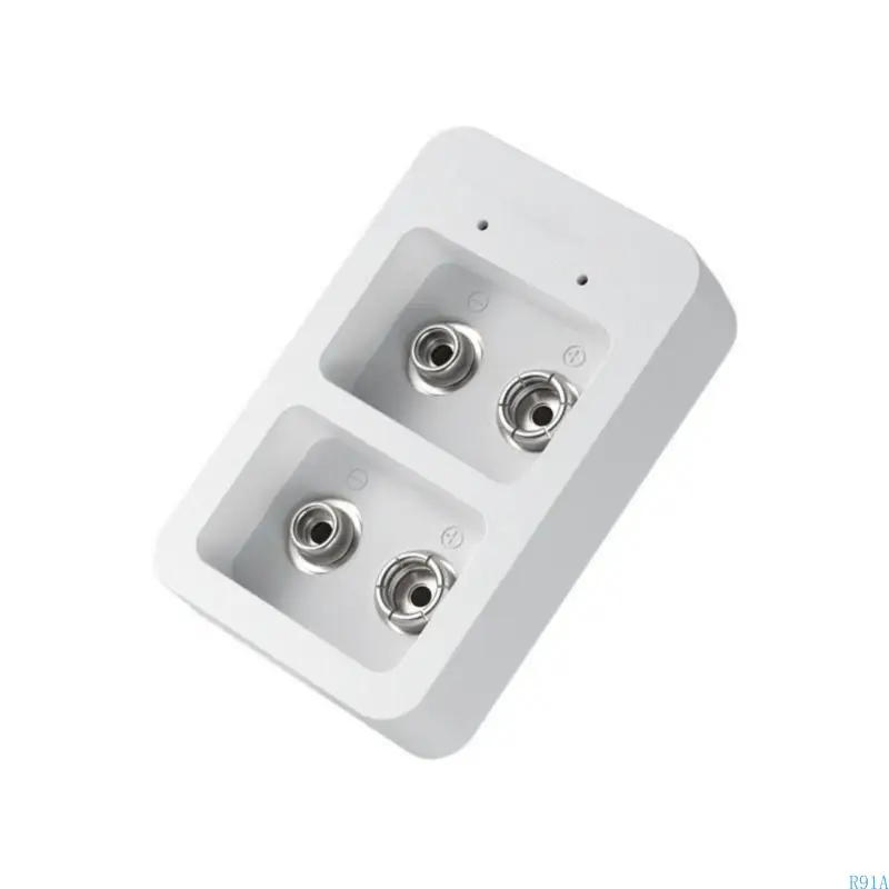 R91a قابلة للشحن بطاريات 9V شاحن USB للسفر عالية طول العمر استخدام مراكز الشحن سهلة ومريحة للاستخدام اليومي