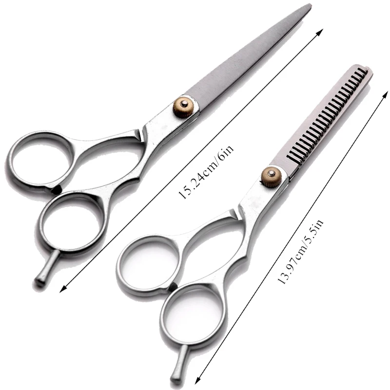 Professional Hair Scissors Barber Thinning Shear Hair Styling Tools 5.5/6.0 Inch Stainless Steel Salon Hairdressing Scissors