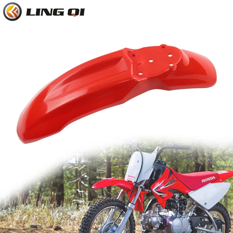 LINGQI Modified CRF 70 Plastic Front Fender Wheel Mudguard Mud Guard For  CRF70 Dirt Pit Bike XR70 90 110 125 140cc Parts