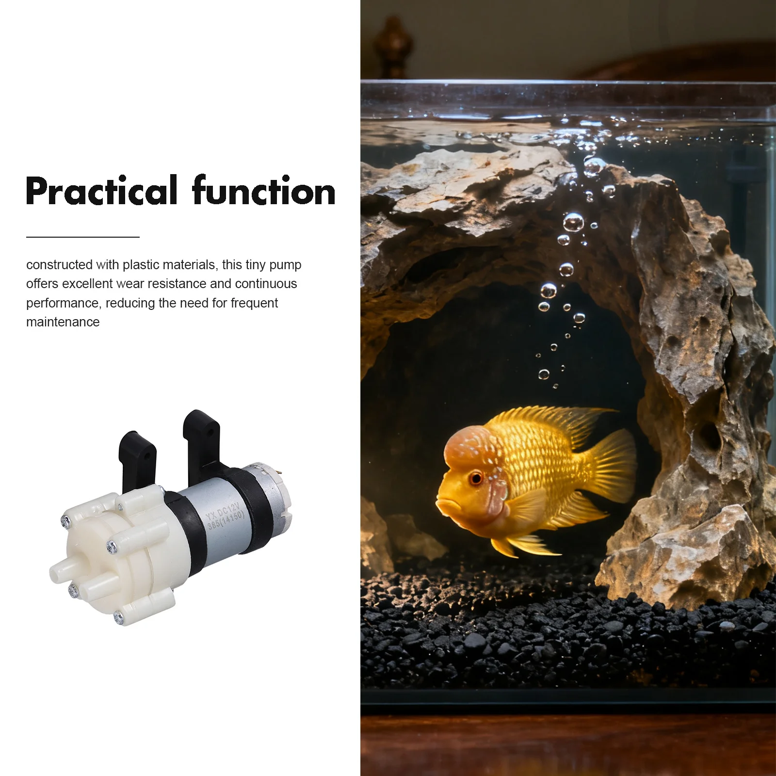 2 個の水槽水族館アクセサリーポンプ用エアポンプダイヤフラム水 DC 循環