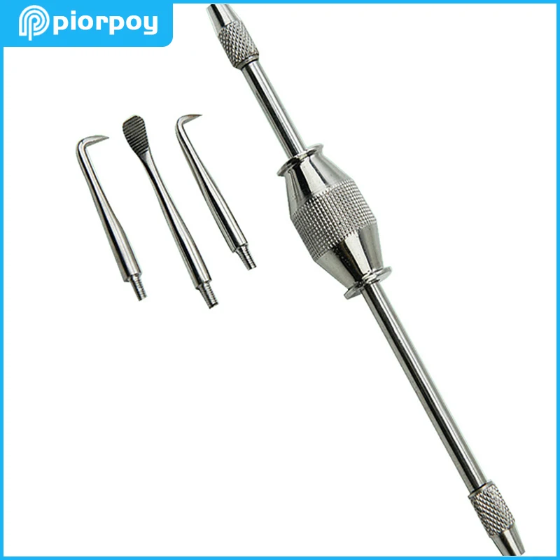 PIORPOY Dental Crown Remover Manual Removing Crown Tool Stainless Steel Reusable Dentistry Cleaning Filling Teeth Equipments