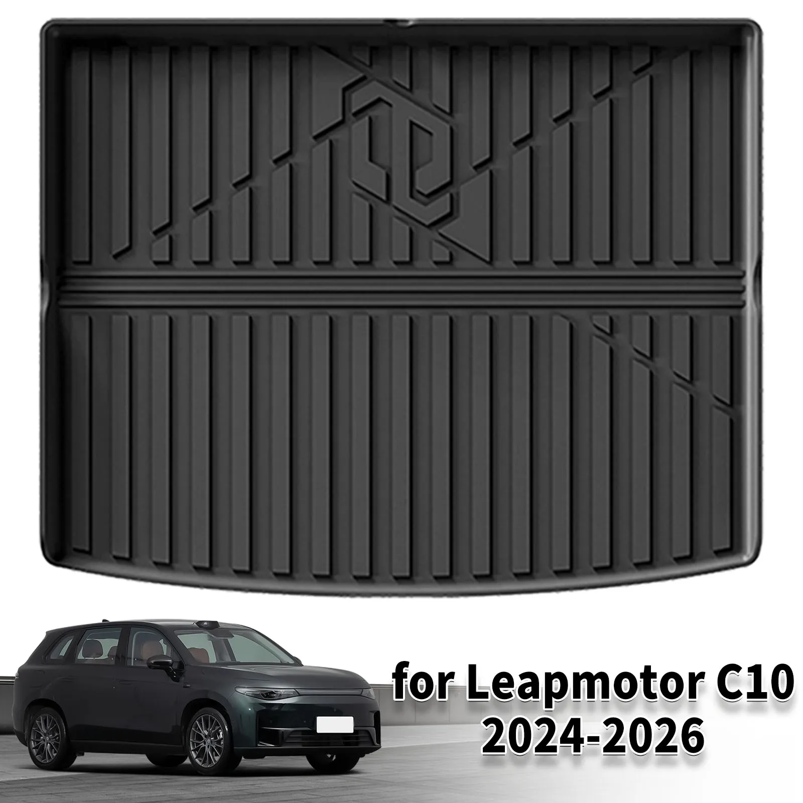 

for Leapmotor C10 2024 2025 2026 High Quality TPE Trunk Mat + Rear Seat Back Protector Waterproof Dustproof Easy Clean