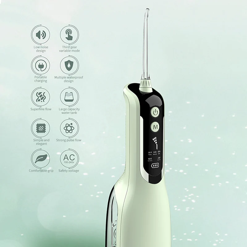 Xiaomi Youpin ฟัน Oral Irrigator อัจฉริยะ Jet Flosser น้ำผิวขาว USB ชาร์จ330Ml 5โหมดกันน้ำทันตกรรม Irrigator