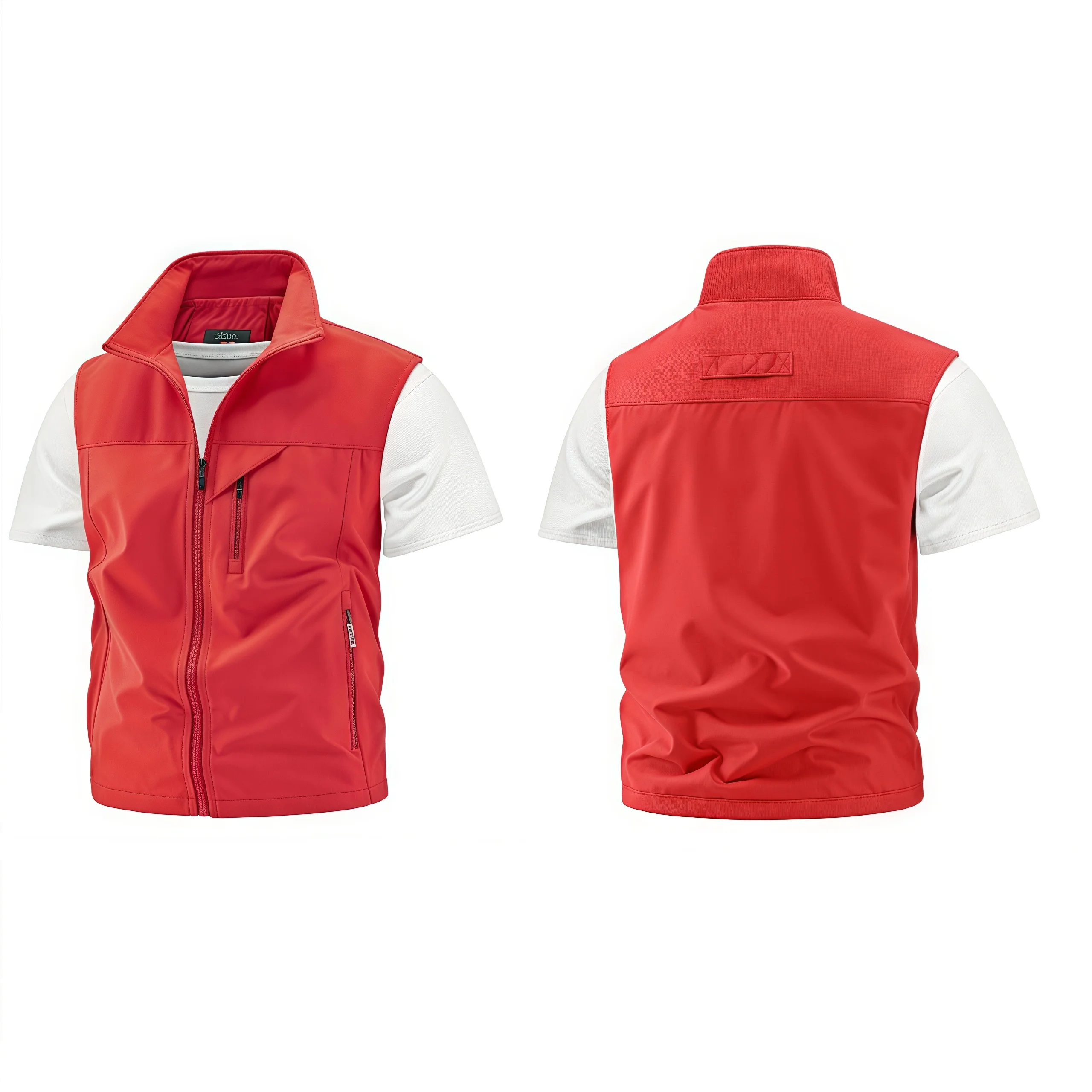 2026 Spring Summer Work and Leisure All-Match Trendy Fishing Vest Multi-Pocket Vest High-End Custom Text Logo Printed