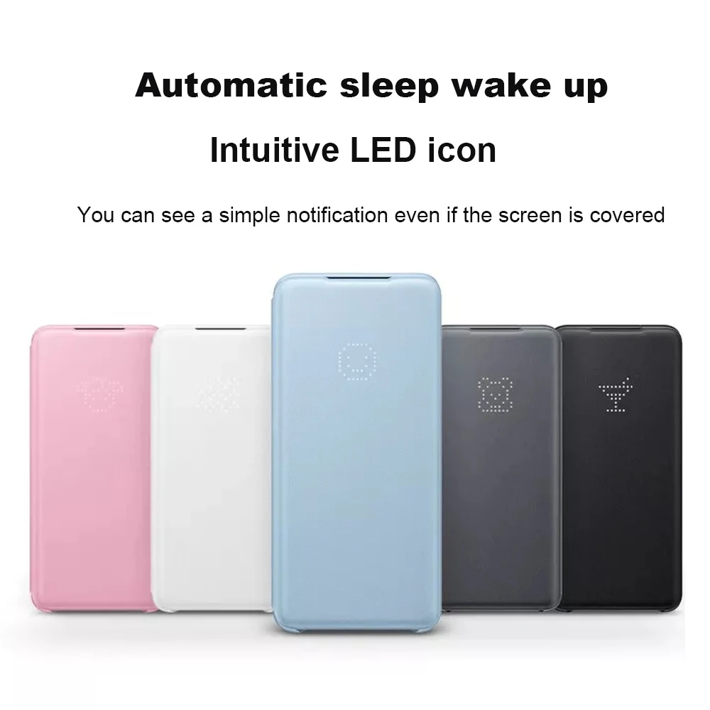Original SAMSUNG Galaxy S20 S20+ S20 Plus S20 Ultra 5G Smart LED View Cover Sleep Case Protective Case All-Inclusive Anti-Fall