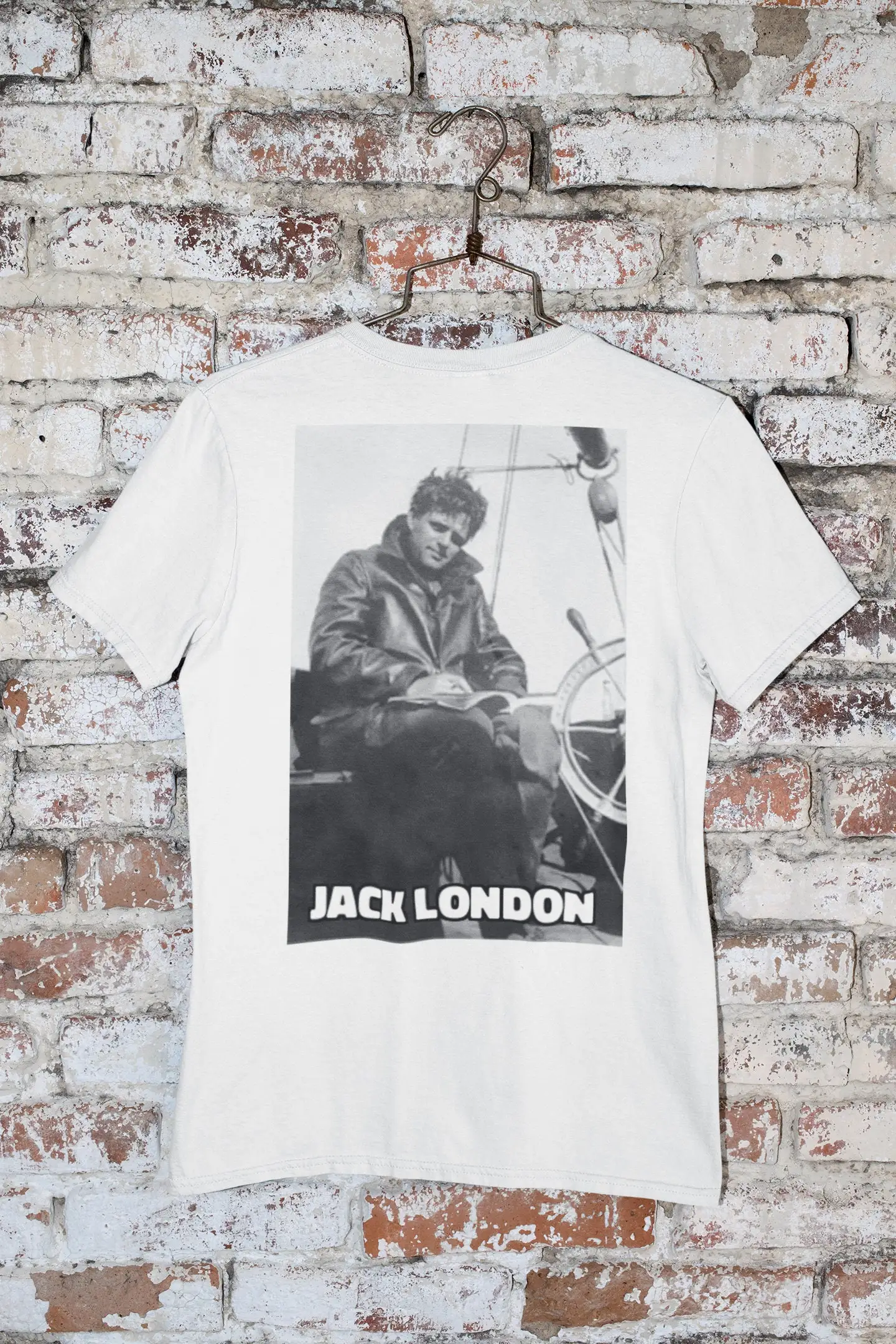 Jack London T Shirt American Writer Call Of The Wild Author G500 5 3 Oz