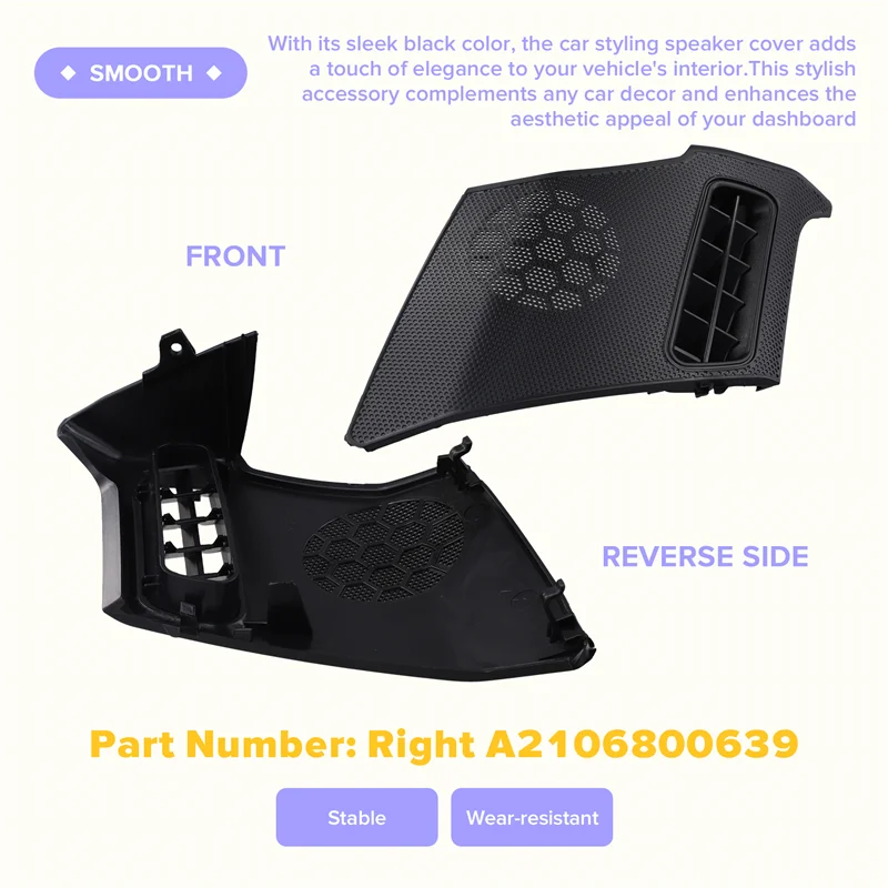 

Air-Vent Speaker Grill Cover For Mercedes Benz E-Class W210 1996-2002- Car Dashboard Right Side A2106800639