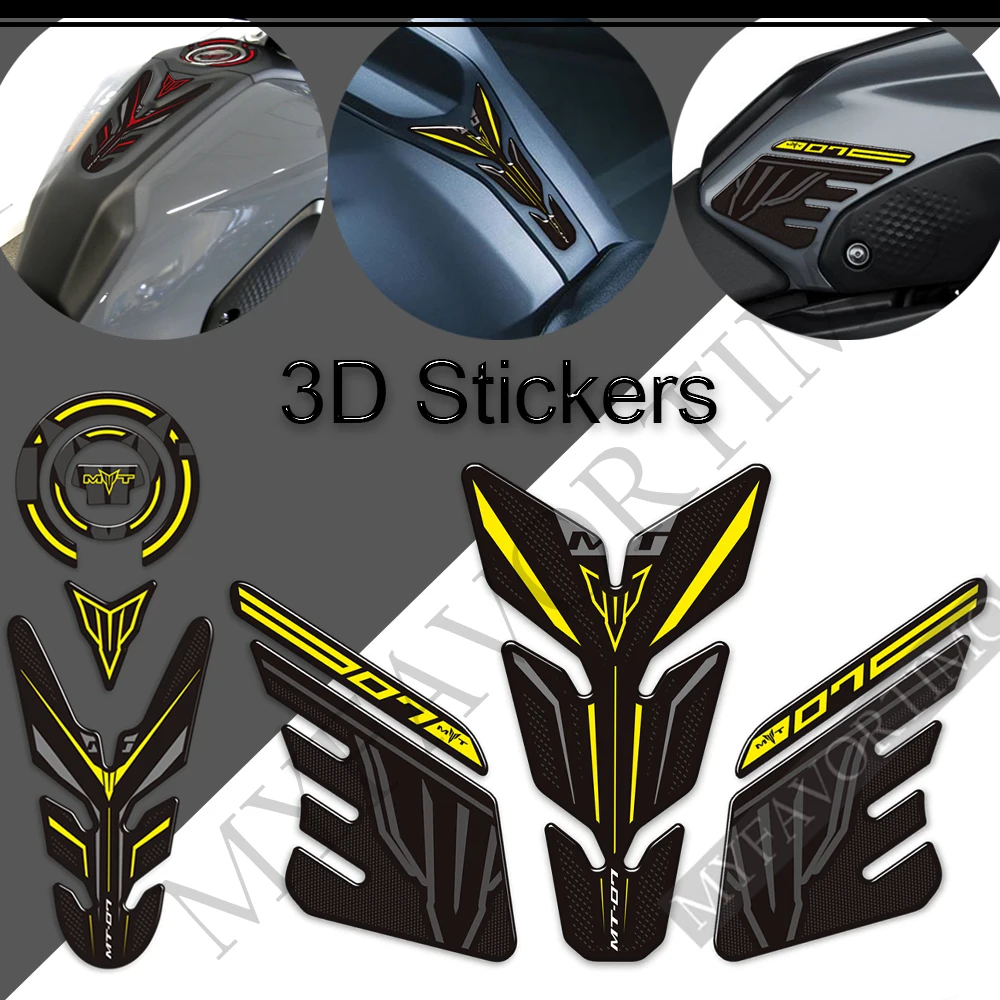 

For Yamaha MT07 MT 07 SP MT-07 2021 2022 Motorcycle Stickers Decals Tank Pad Kit Knee Wind Deflector Windscreen Protector