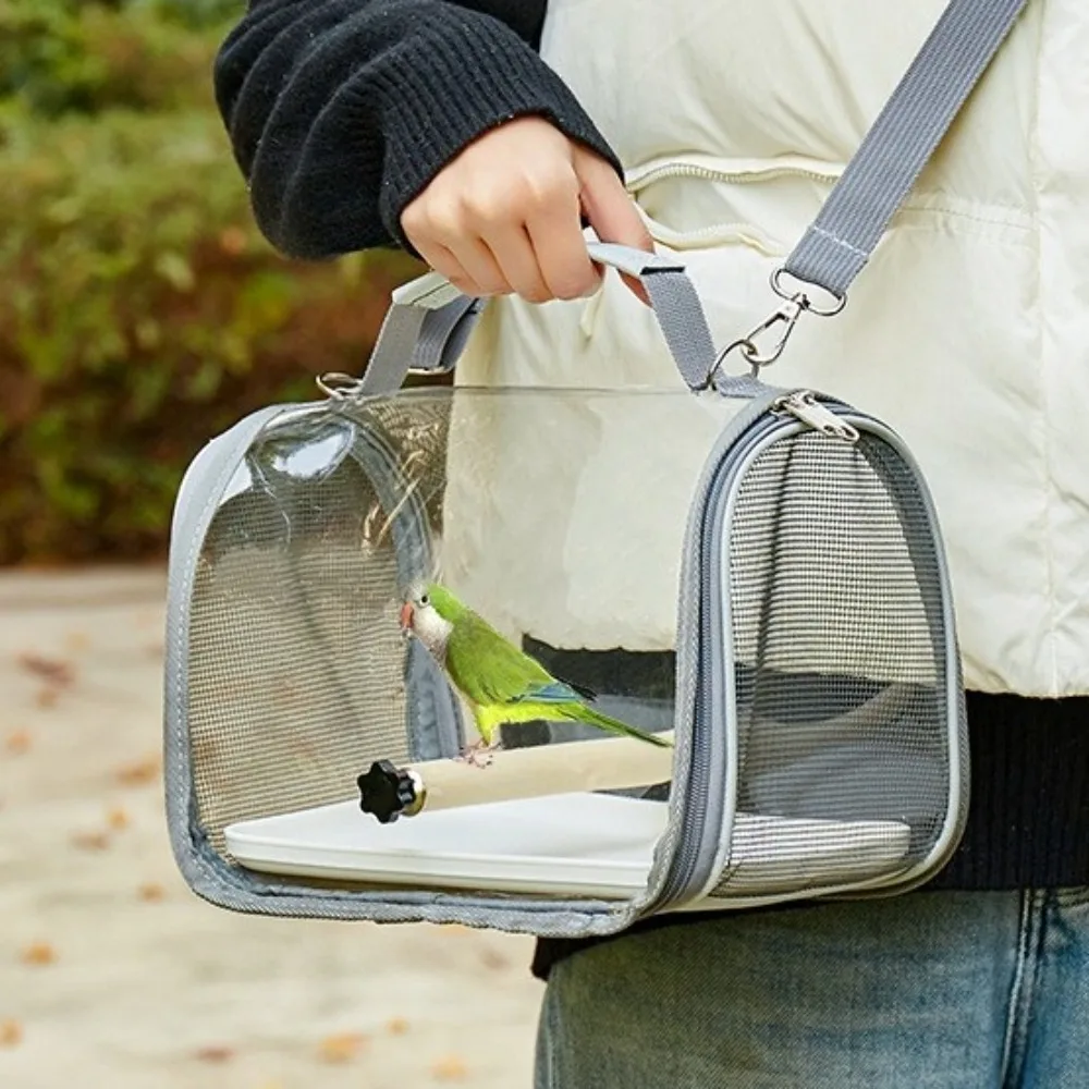 

Durable Portable Parrot Carrier Bag Breathable Large Capacity Bird Travel Bag Foldable with Perch Bird Out Bag for Outdoor