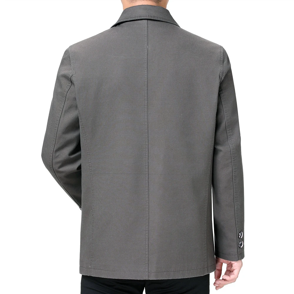 KIDWHXR 2026 Spring Autumn Man Suit Jacket Outdoor Casual Single-breasted Male Cargo Coat Loose Long Sleeve Men Outerwear