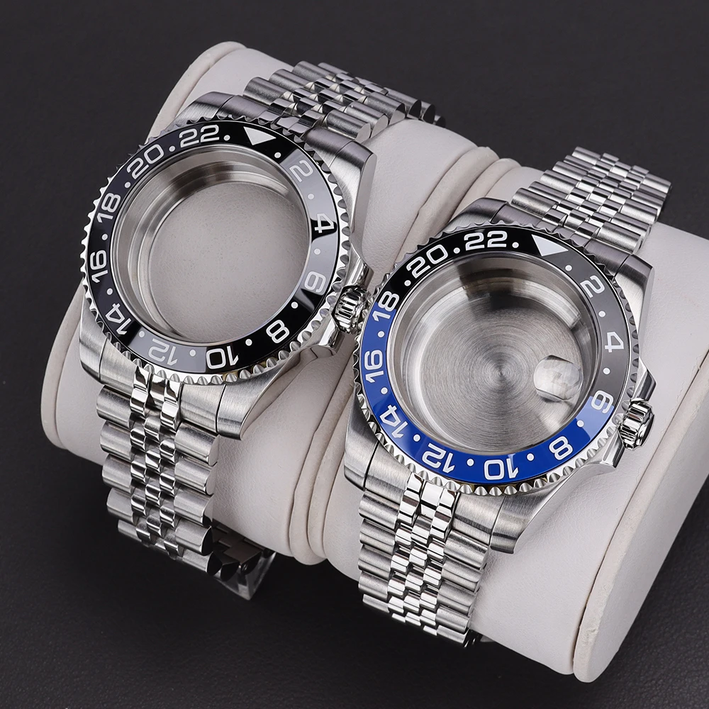 

40mm 200m Waterproof Watch Case For SUB GMT NH35 NH36 NH34 NH38 Miyota8215 Eta 2824 PT5000 Movement Sapphire Glass Jubilee Strap