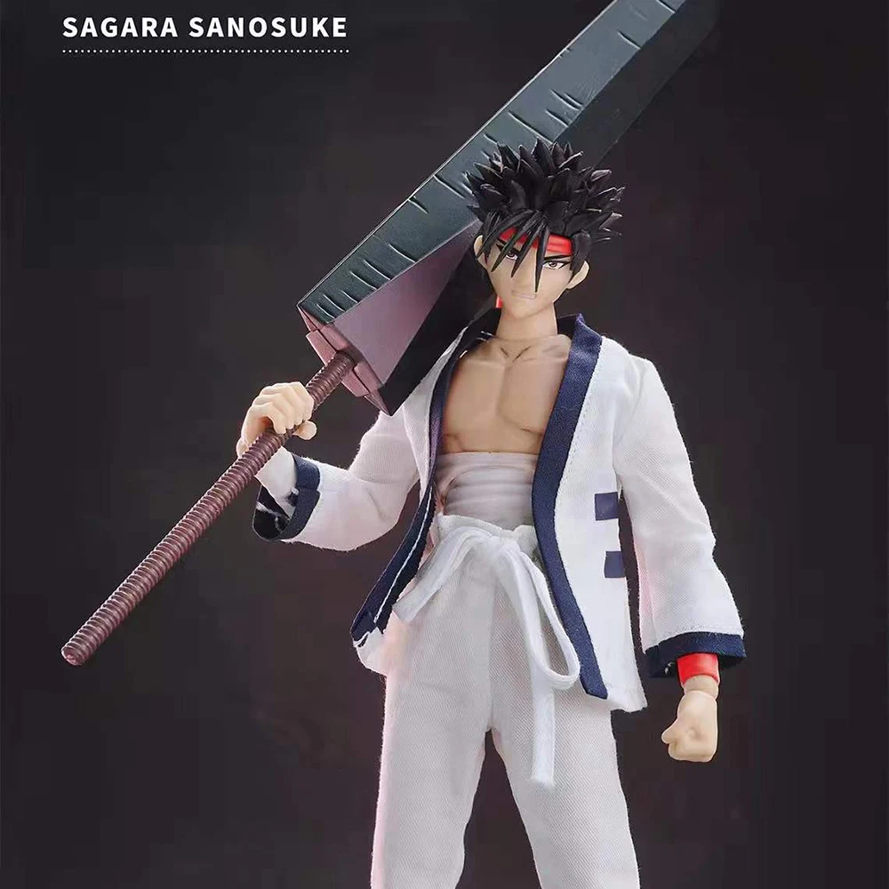 Dasin PVC Action Figure Toy, Rurouni Kenshin, Himura, Sagara, Sanosuke, Shishio, Makoto, Sagara, Sanosuke, Grandes Brinquedos, Em Stock