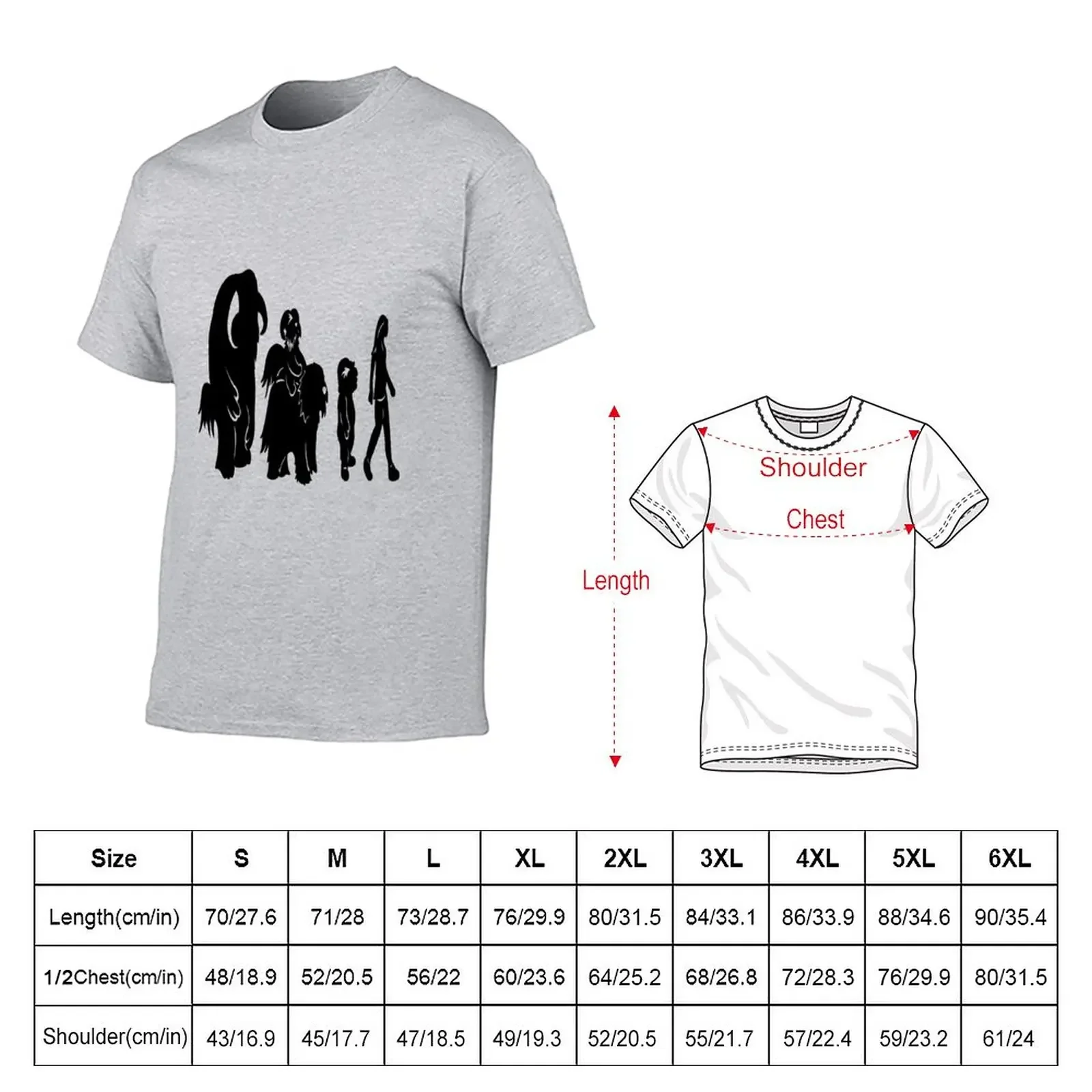 Labyrinth Sillohuettes T-Shirt vintage clothes animal prinfor boys graphics Men's clothing