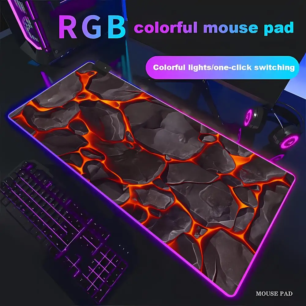 

HYBXAXC Large Gaming Mouse Pad,artistic Pattern of Sunlight Shining on Sea Water,rubber Non-slip Table Pad,perfect for Gamers