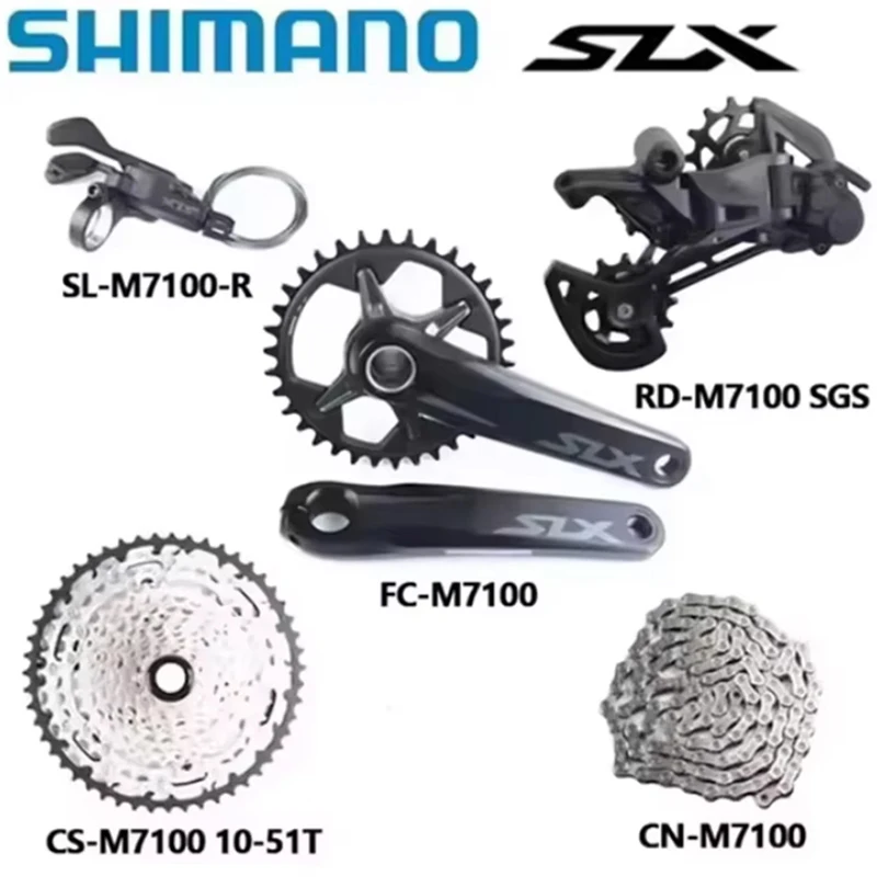 SHIMANO SLX M7100 Groupset 170mm 175mm 32T 34T Groupset 1x12Speed