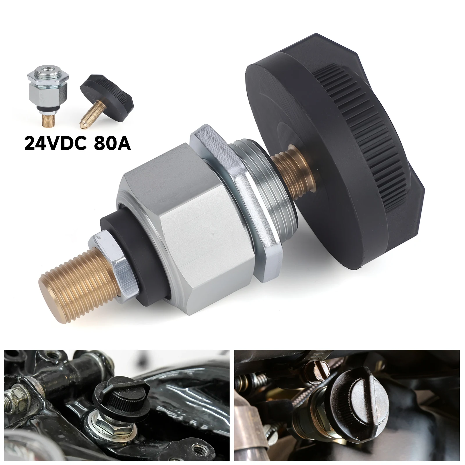 

YC103050 Car Ignition Switch 1 Pc Rotary Switch Suitable For Cars Motorcycles And Boats 24VDC 80A Car Screws With Bolt Size M10