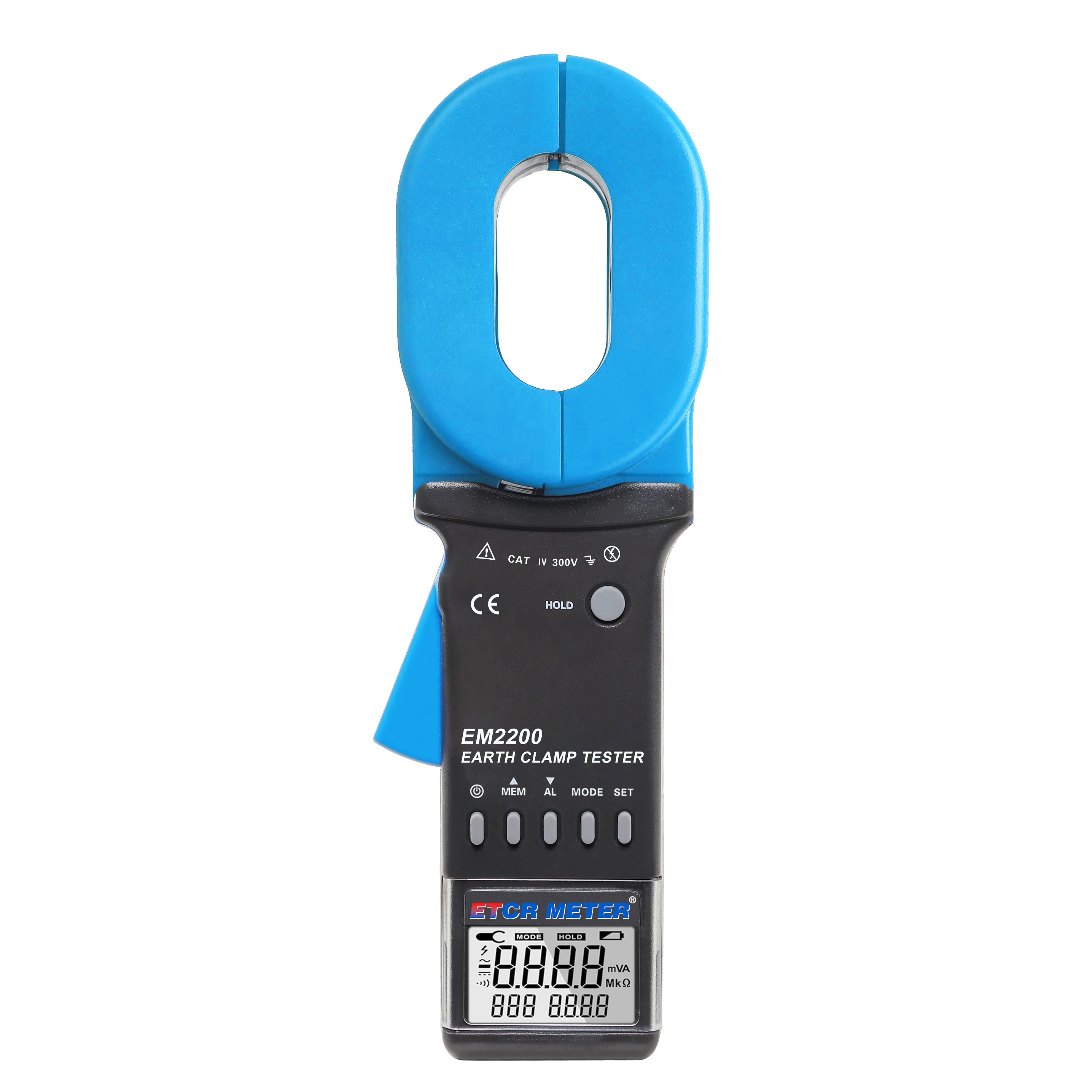 

EM2200-0.010-1500ohm/0.000mA-40.0A Clamp on Earth Resistance Tester/Meter Earth Ground Tester Earth Leakage Current Tester