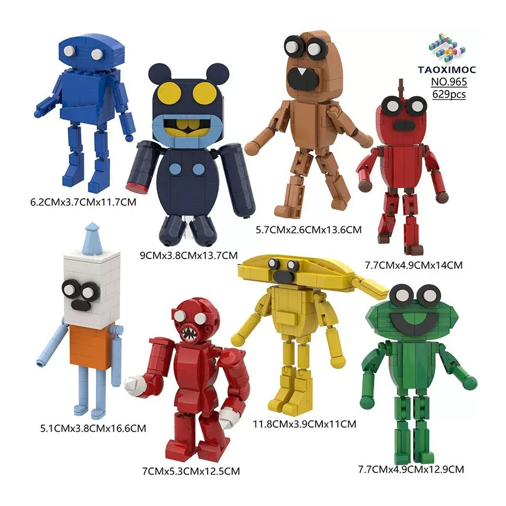 Anime Character Game Suzys Restaurant Figures Building Blocks Dark Horror Monster Combination Set Construction Toy Xmas Gift ﻿