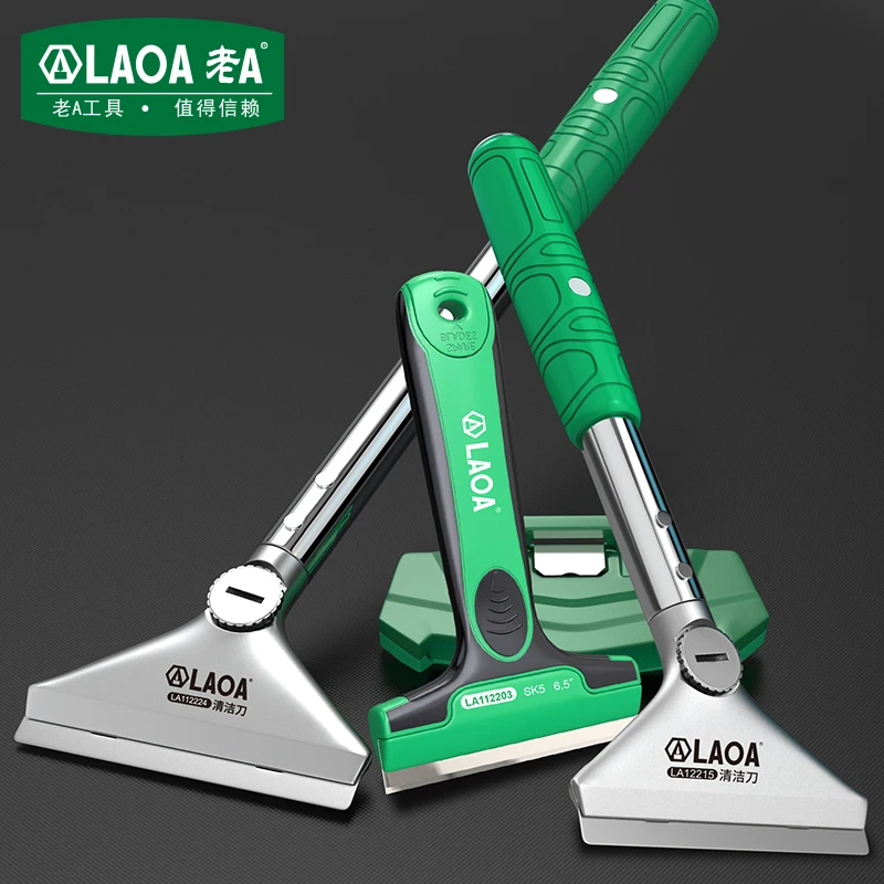 LAOA SK5 Lưỡi Xẻng Vệ Sinh Thiết Bị Xi Măng Cạp Bề Mặt Tường Làm Đẹp Tường Đường May Vệ Sinh Kính Lưỡi Dao Tuyết Xẻng