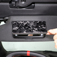 Soft Carbon Fiber Car Roof Sun Visor Panel Warning Label Trim Stickers For 2020-2023 Corvette C8 Stingray Z51 Z06 Accessories