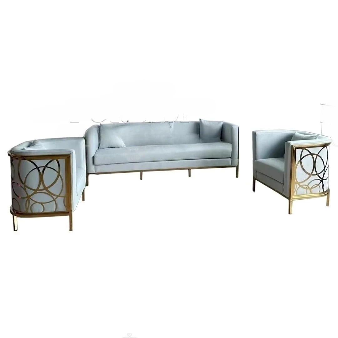 *Luxury Wedding Event Reception Sofas 3+2+1 Party Event Lounge Sofa Couch