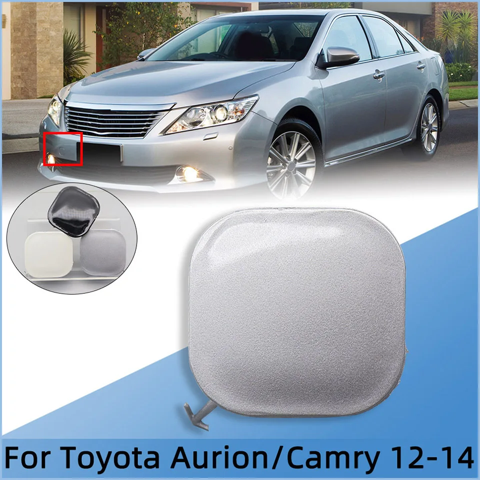 المصد الأمامي للسيارات سحب هوك غطاء مقطورة لتويوتا كامري أوريون 2012 2013 2014 سحب نقل غطاء غطاء محرك السيارة مقبلات رسمت