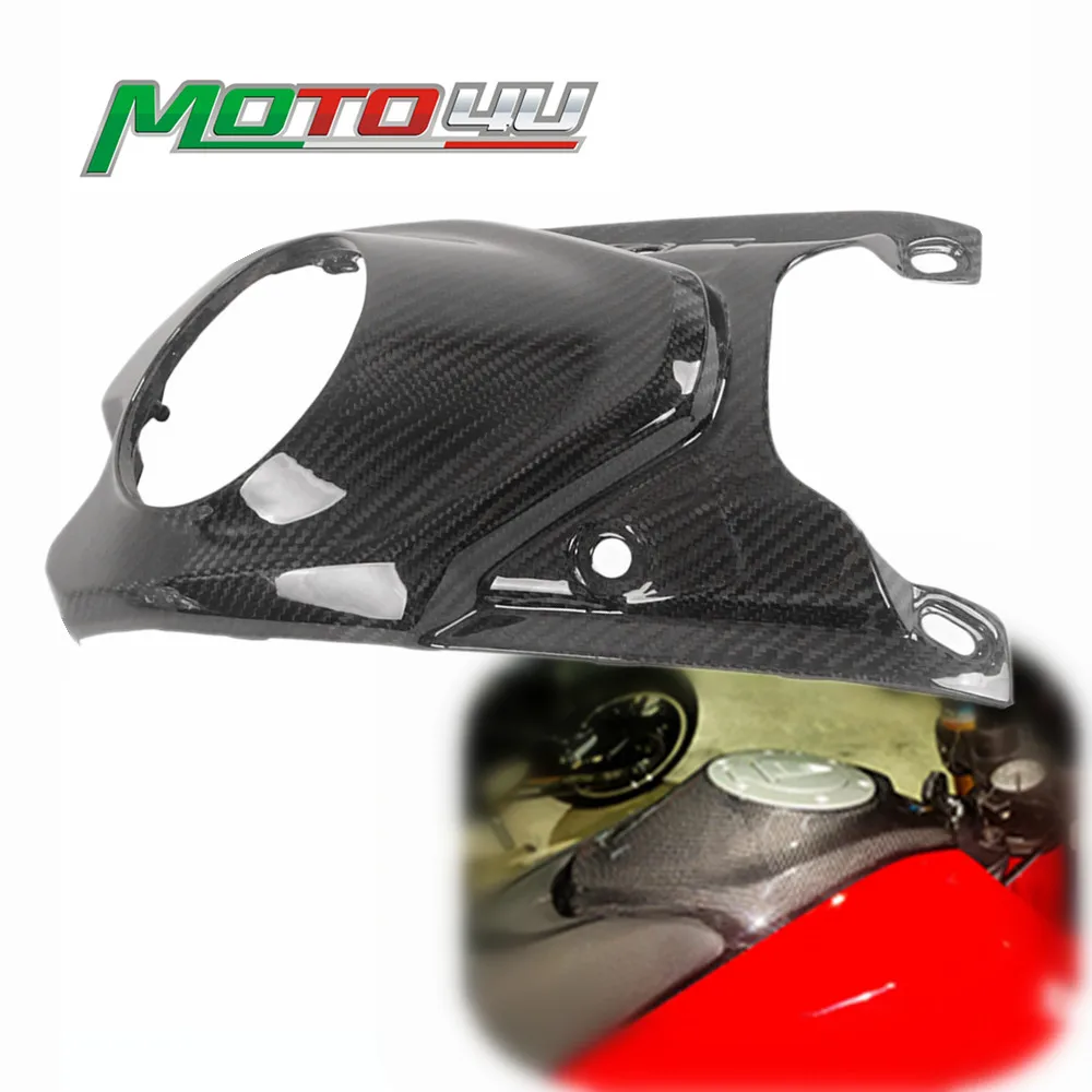 

For Ducati Hypermotard 950 2019 2020 2021 2022 2023 2024 100% Carbon Fiber Motorcycle Gas Tank Center Cover Fairing Panel Cowl