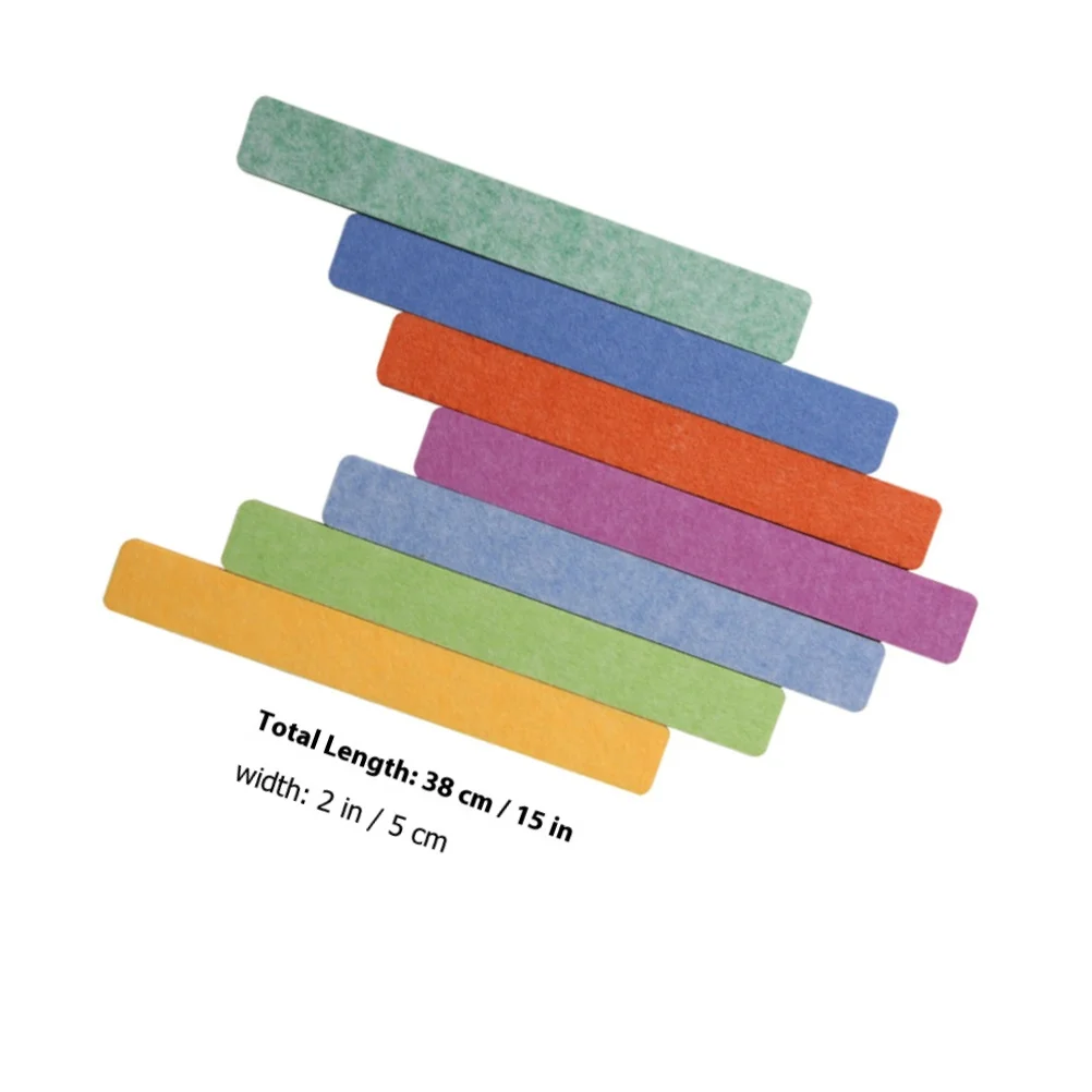 7 قطعة شرائط لوحة إعلانات اللباد 7.87 "X3.94" منظم حائط ذاتي اللصق للمنزل والمكتب وغرفة النوم والفصول الدراسية ديكور لوحة الفلين