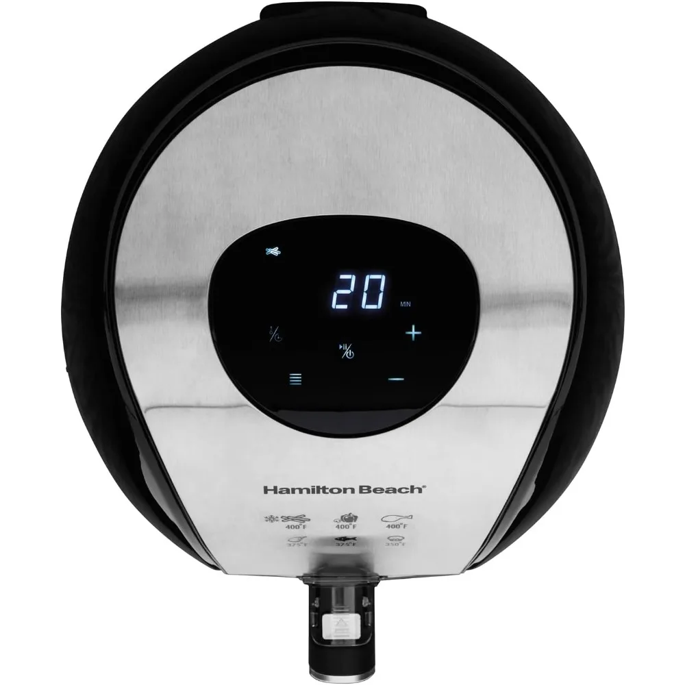 3.2 Quart Digital Air Fryer Oven with 6 Presets, Easy to Clean Nonstick Basket, Black (35065)