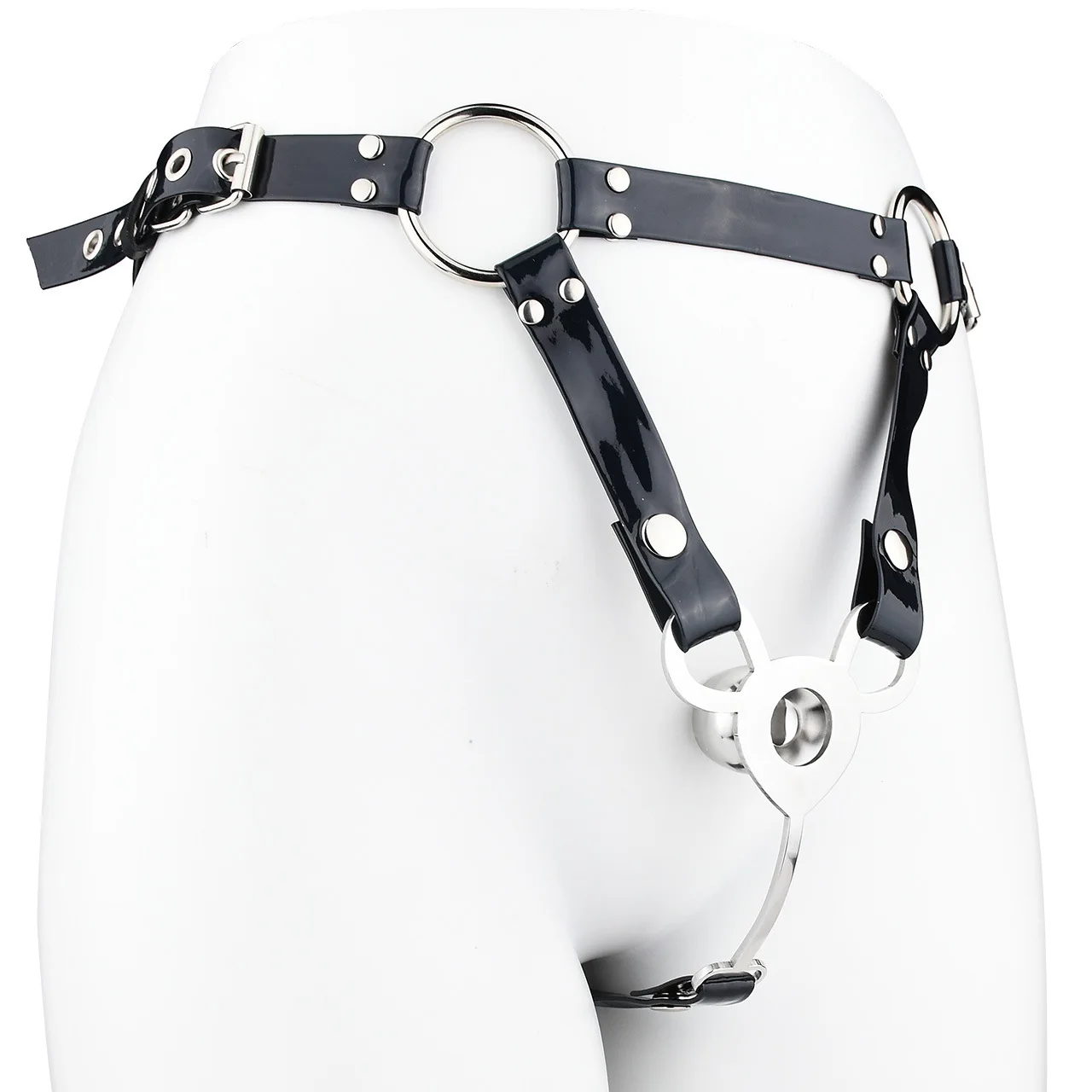 FRRK MTF FU-Clip-FU Inverted Male Chastity Cage Sissies Strapon Penis Cage Belt BDSM Male to Female Fetish Sextoys for 18 정조대