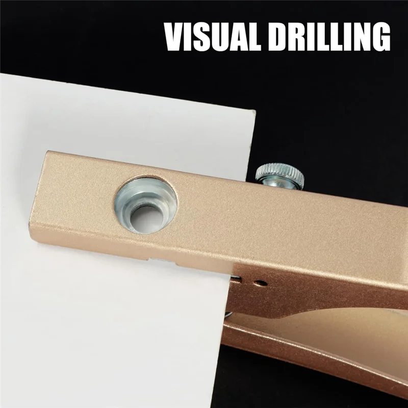 

Single Hole Punch 10Mm Heavy Duty Hole Puncher Edge Banding Punching Plier With Scale For Paper Cards Plastic Cardboard Durable