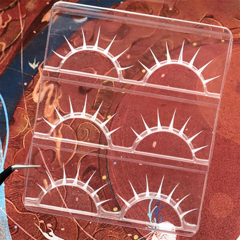 Weiße Manga-Wimpern, weiche, natürliche Wimpern, Bühnen-Cos, falsche Wimpern, Manga-Wimpern, tägliches Dating-Make-up, Wimpern, Wispy