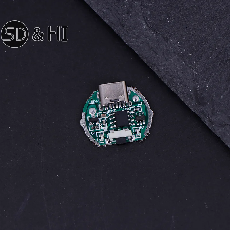 Two-speed Driver Board Flashlight Driver Accessories Circuit Board Switch Charging Integrated Board For 10 Watt Beads For 18650
