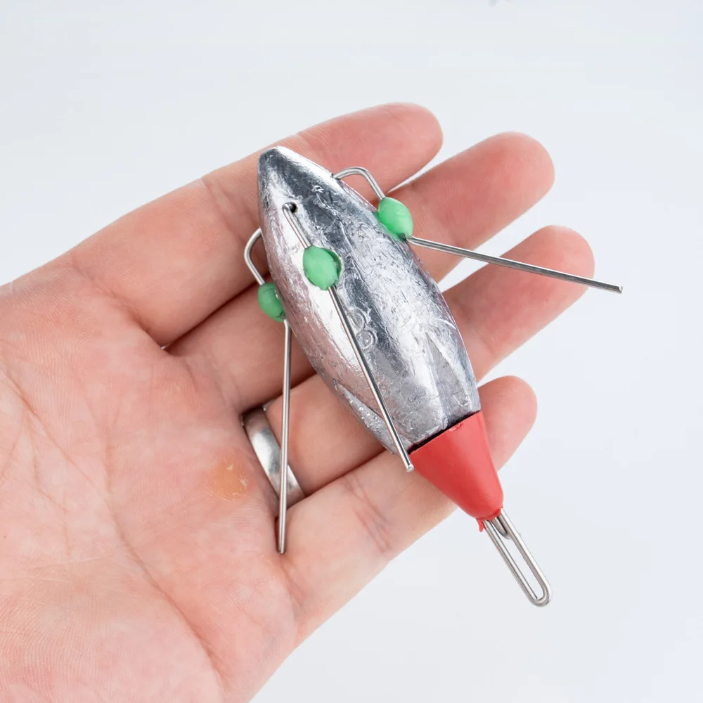 

JINGYU 85g-226g Teardrop Luminous Fishing Sinker Heavy Anti-Stuck Bottom Lead Weight Saltwater Freshwater Fishing Tackle