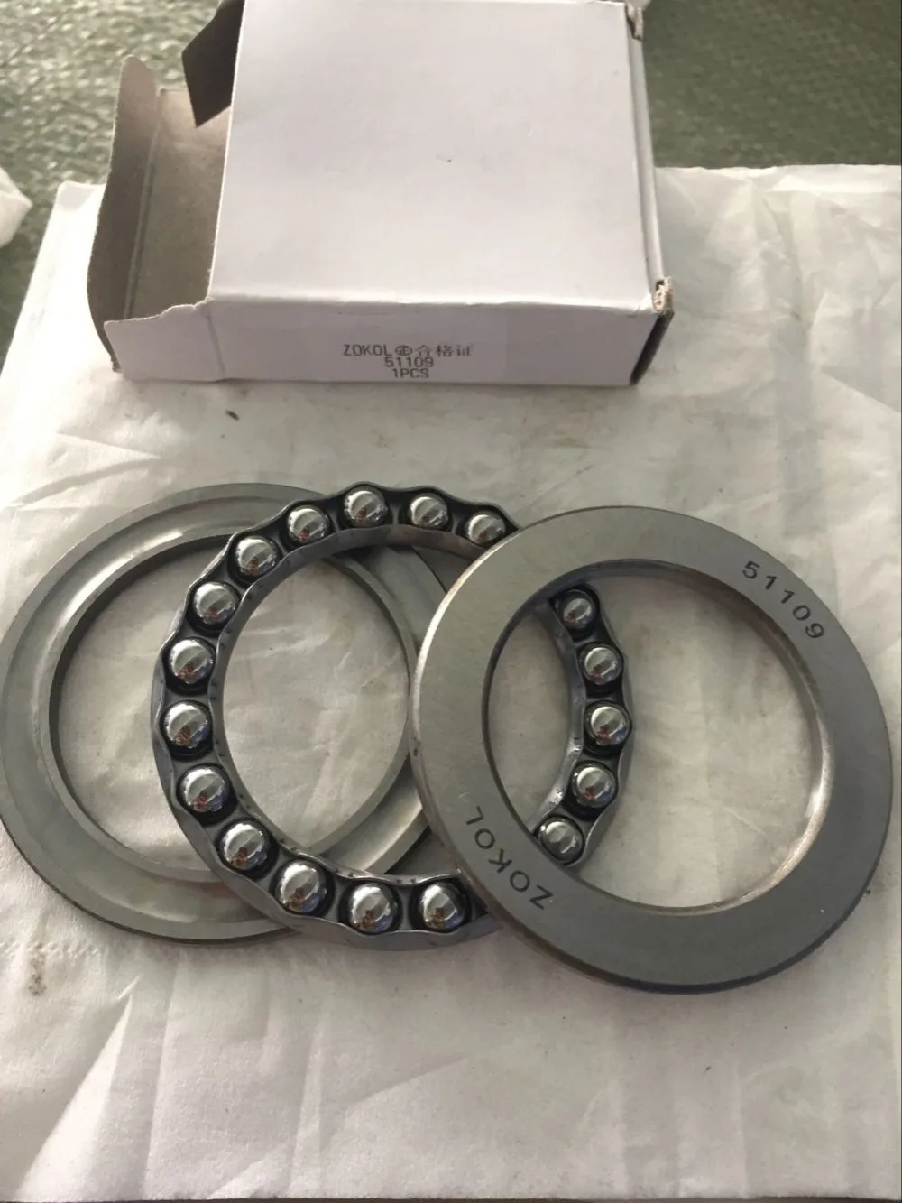 1 peça 45*65*14 rolamento axial de esferas 45mm x 65mm x 14mm 51109
