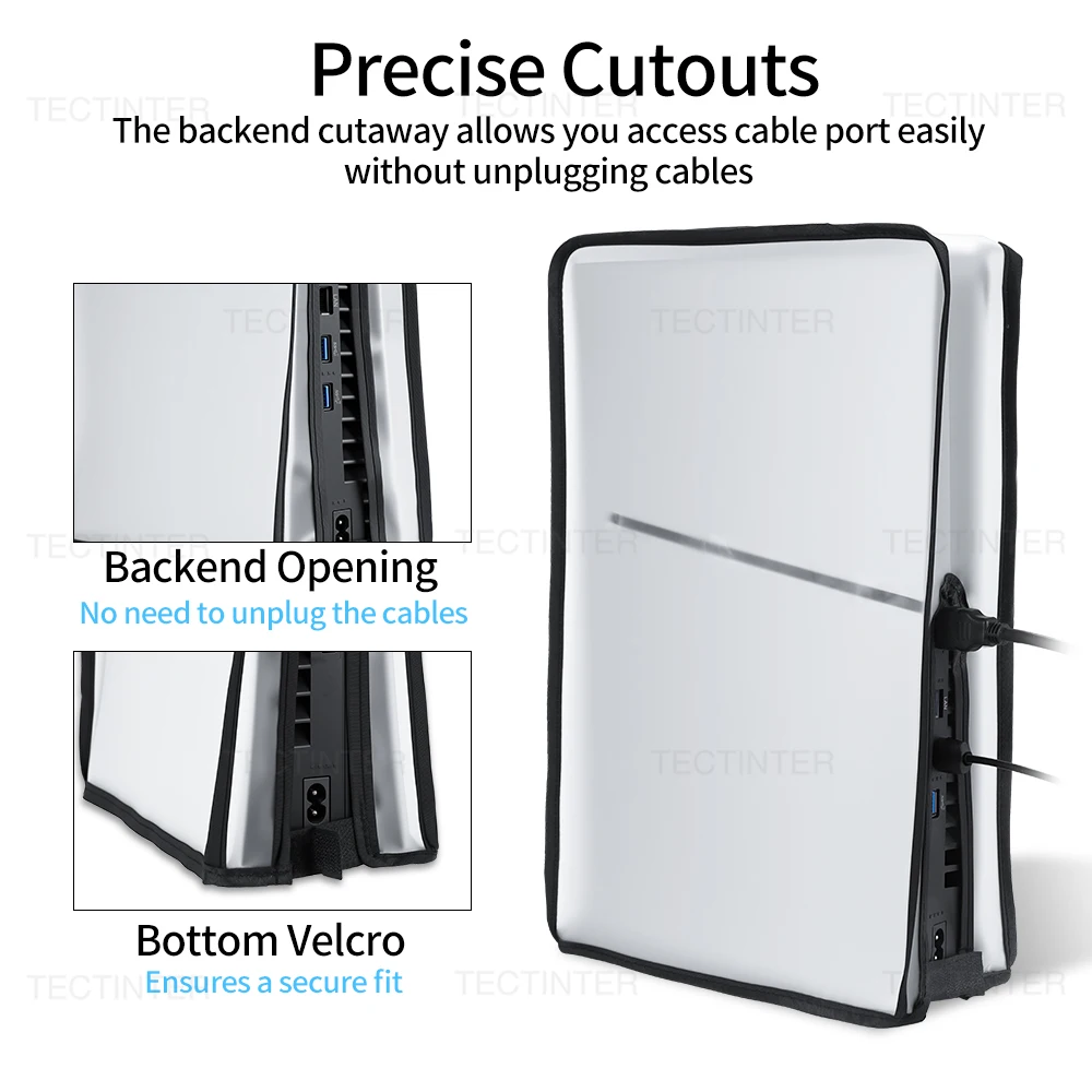 For PS5/PS5 Console Transparent DustProof Case Anti-Scratch Dust Cover Protective Vertical Cover For PS5 Slim Accessories