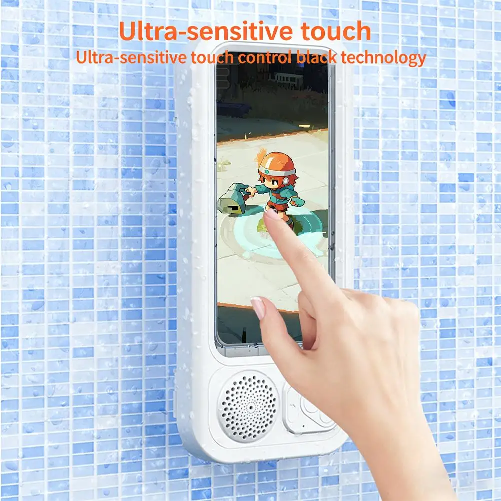 

High-end Brand New Bluetooth Shower Speaker And Phone Stand For Restoring Visual Feast IPX4 Level Bath Phone White Black T0F0